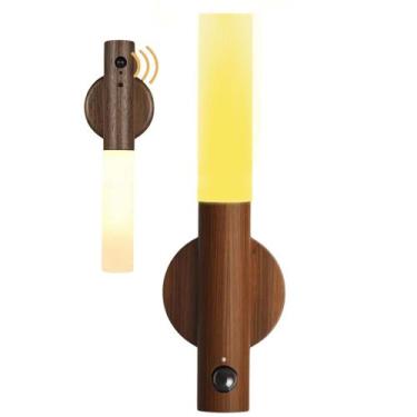 Imagem de Luminaria Bastao Magnetico LED Sensor Presença Movimento USB Bateria R