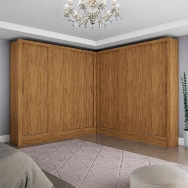 Imagem de Closet Casal Duplo Fortaleza 6 Portas 12 Prateleiras - Carioca Moveis,