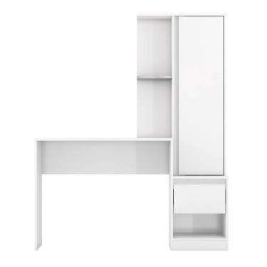 Imagem de Escrivaninha Com Armário Office Morada Home Office Premium Para Quarto E Sala Moderna Desing Estudo E Escritorio Luxo