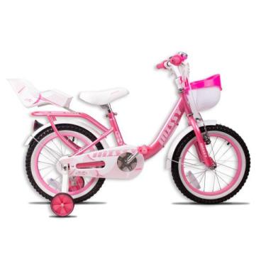 Imagem de Bicicleta pro x infantil missy vintage com cadeirinha aro 16, Rosa