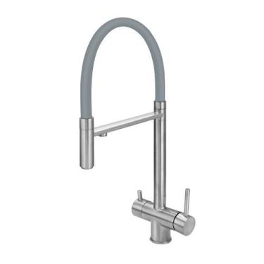Imagem de Torneira Cozinha Monocomando Saída Para Filtro Inox Escovado - Modelar