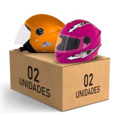 Imagem de Kit 2 Capacete New Liberty 3 Elite + Liberty 4 Kids Feminino Masculino