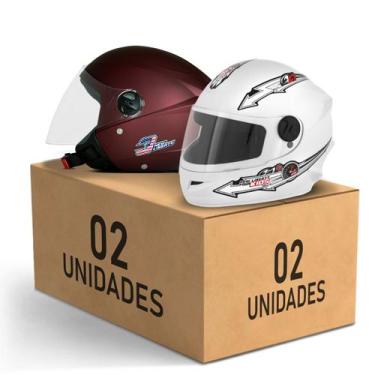 Imagem de Kit 2 Capacete New Liberty 3 Elite + Liberty 4 Kids Feminino Masculino