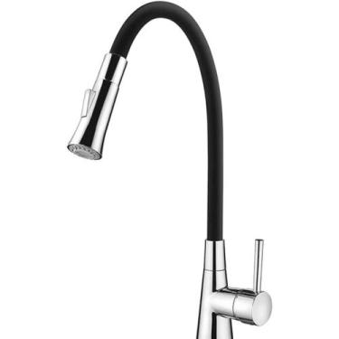 Imagem de Misturador Cozinha Monocomando de Mesa 2257 B27 Bica Flexível - Black 