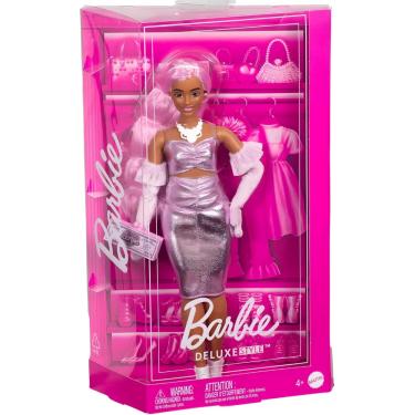 Imagem de Barbie Fashion Deluxe Style Vestido Metálico HYV25 Mattel