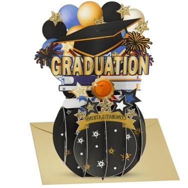 Imagem de HINGTAI Vale-presente 3D Happy Graduation com envelope