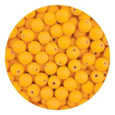 Imagem de Miçanga Emborrachada 8mm 200un p/ Montar Pulseira Infantil Terço Brinc