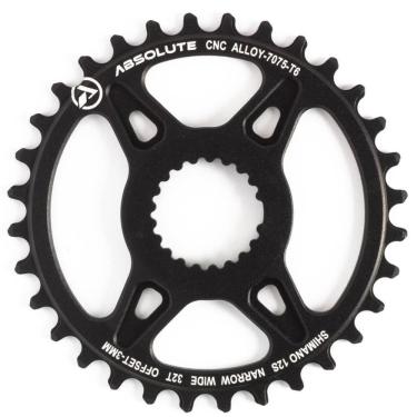Imagem de Engrenagem Shimano Coroa Absolute Prime Direct Offset 3MM Preta