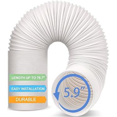 Imagem de Mangueira de exaustão universal Jin&Bao para ar condicionado portátil, 78.7x5.9in(Counter Clockwise)