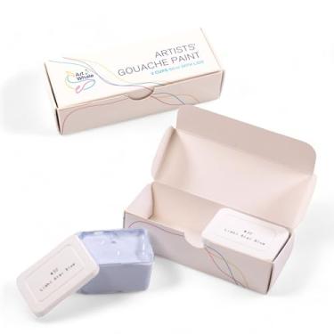 Imagem de Art Whale Recargas de guache cinza claro azul (50 ml/48.2 g)|Pigmentos intensos, refil de cor fácil (2 peças.)