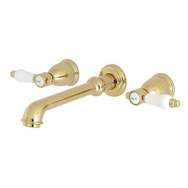 Imagem de Kingston Brass Torneira de banheiro Bel-Air KS7122BPL, 27 cm no alcance do bico, latão polido