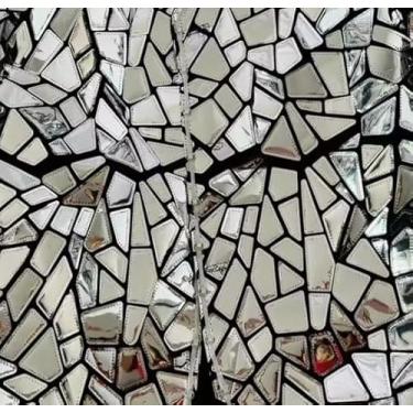 Imagem de Earthradius Vestido feminino LED azul com lantejoulas espelhadas a laser cantora dançarina bar boate roupa de palco festa aniversário baile show fantasia, Prata, Small