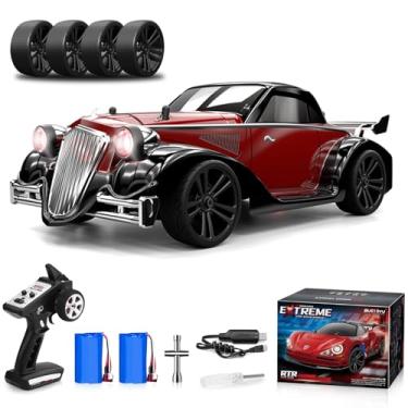 Imagem de 1/16 Fast RC Cars for Adults, RC Drift Car, 38KM/H High-Speed 4WD, Full Proportional Control, 6 LED Light Modes, 2 Rechargeable Batteries, RTR Drifting for Adults, Gift for Boys Kids and Girls