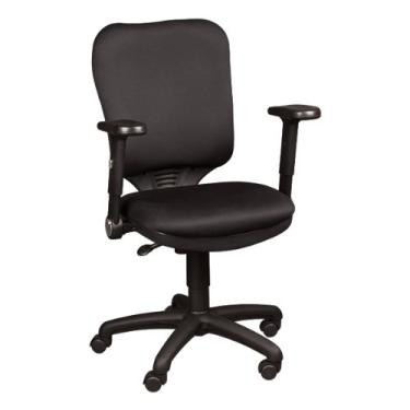Imagem de Norwood Commercial Furniture Cadeira de trabalho de tecido premium, preta, NOR-ENI3017-SO