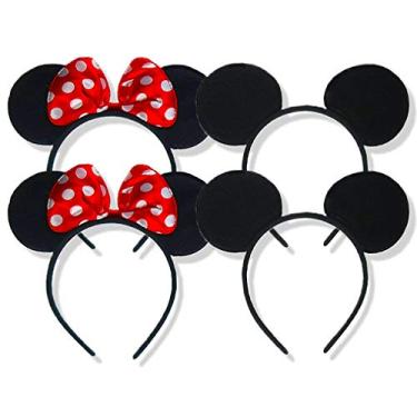 Imagem de Conjunto de 4 Orelhas de Mouse para Meninos Meninas Adultos Decorações de Festa de Aniversário Decorações de Halloween Festa de Tema de Natal