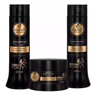Imagem de Haskell Kit Cavalo Forte Anti Queda P Antiqueda - 3 Produtos 300ml