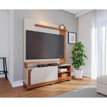 Imagem de Estante para Home Theater e TV até 65 Polegadas Jurerê 2 PT Off White 