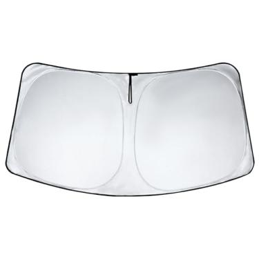 Imagem de NEVERLAND Para-brisa de carro Protetor solar de ajuste personalizado Nissan Altima 2013-2018, capa de guarda-sol dobrável para proteção solar interior automotiva, prata