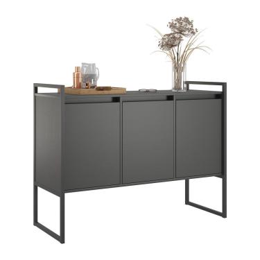 Imagem de Buffet 3 Portas Rouxe Preto Onix