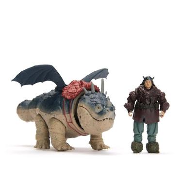 Imagem de Como Treinar o Seu Dragão O Filme – Dragão e Viking -- Boneco Melequento e Dragão Gronckle – Sunny