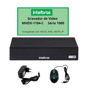 Imagem de Dvr Intelbras Multi Hd 04 Canais Mhdx 1104-C