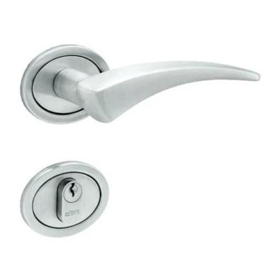 Imagem de Fechadura 401 Porta Externa St2 55mm Escovada Roseta 311 Lafonte