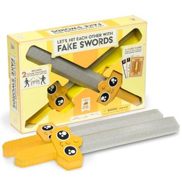 Imagem de Let's Hit Each Other with Fake Swords (Large) by Exploding Kittens - 3-6 Players - Ages 7+ - 15 Minutes to Play - A Sword Fighting Card Game - Party Game, Family Game Night, Kid and Adult Card Game