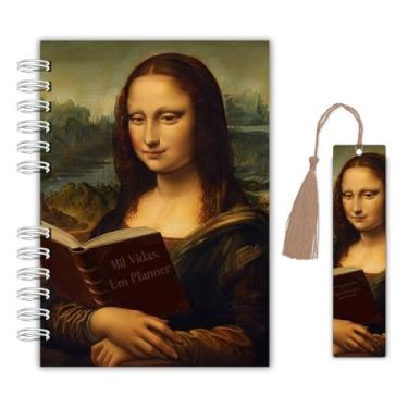 Imagem de Planner Diário de Leitura – Edição Especial Monalisa por Leonardo da Vinci | Capa Dura + Marcador com Tassel + Marcador Magnético