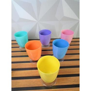 Imagem de Taças para sobremesa de natal kit com 6 taças - Fábrica de Utilidades,