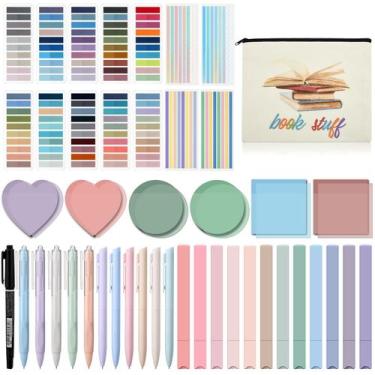 Imagem de Kit de anotação de livro Trandraft com abas adesivas e notas adesivas