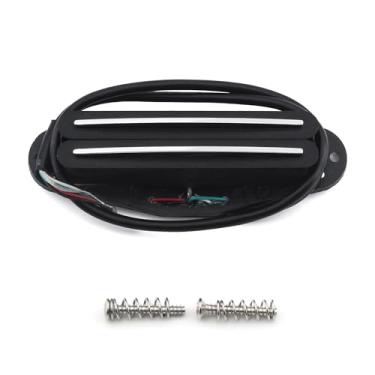 Imagem de FLEOR Captador de guitarra humbucker de tamanho único, trilho quente duplo (12-13k), preto, fit fender strat squier tele, guitarra elétrica