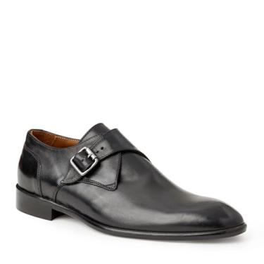 Imagem de Bruno Magli Mocassim masculino Solero Monk-Strap, Preto, 42