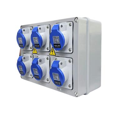 Imagem de Quadro Sobrepor C/ Tomada Industrial 6xN3046 IP-44 Cód. S322101 – Steck