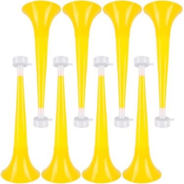 Imagem de Hoarost 8 Pcs 10.24 Inch Collapsible Stadium Horn Plastic Vuvuzela Trumpet Horn Loud Sound Noise Maker for Sporting Events Graduation Games School Sports Party Supplies (Color Set 4)