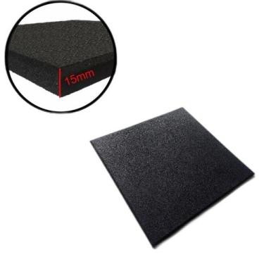 Imagem de Piso Academia Emborrachado Preto Anti Impacto 100X100 Cm - Gh Sports