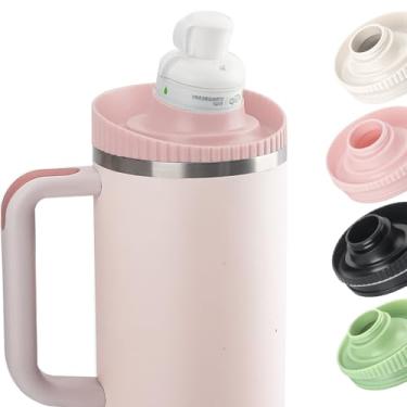 Imagem de JAYOBGO Adaptador Para Copo Stanley Tumbler Cartuchos De Sabores Cirkul, Compatível Com Tampa Garrafa Água Owala Quencher 40 Oz, Sem Bpa, À Prova Vazamentos, Rosa (Somente Tampa)
