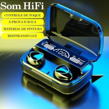 Imagem de Fone de ouvido sem fio POTIPO M10-TWS Bluetooth 5.1, fone de ouvido intra-auricular à prova d'água IPX7, microfone estéreo com redução de ruído, adequado para esportes, jogos, viagens
