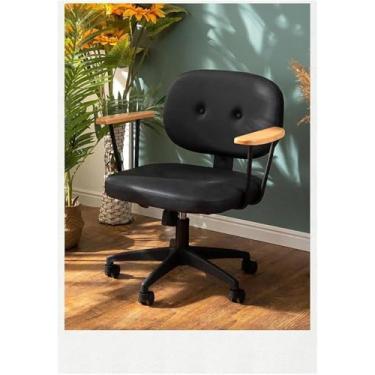 Imagem de Cadeiras Gerenciais, Cadeira De Computador Cadeira De Escritório Em Casa Cadeira Giratória De Elevação Estudo Confortável Encosto Simples Assento Quarto Dormitório Cadeira De Mesa, D, One Size