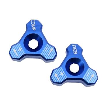 Imagem de PowerMotor Motocicleta CNC 48 mm Amortecedor Dianteiro Amortecedor Parafuso Ajustador para EXC SX SXF XCW XCF EXCF EXCR 125 150 250 300 350 400 450 500 525 Azul