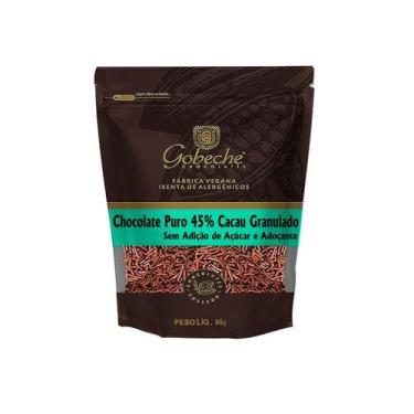 Imagem de Chocolate Puro 45% Cacau Granulado Gobeche - Sem Adição de Açucar e Ad