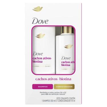 Imagem de Kit Dove Cachos Ativos + Biotina Shampoo 350ml + Condicionador 175ml