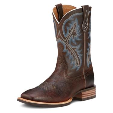 Imagem de ARIAT Bota masculina Quickdraw Western, Marrom, oleado, remado, 7 Wide