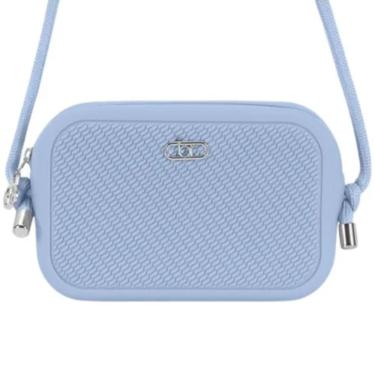 Imagem de Bolsa Beira Rio Tira Colo Cordão Transversal Elegante Feminina Azul