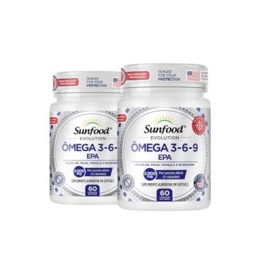 Imagem de KIT 02 ÔMEGA 3-6-9 EPA 2.000MG 60 SOFTGELS - SUNFOOD EVOLUTION