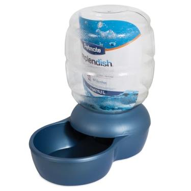 Imagem de Petmate Replendish bebedouro automático por gravidade para gatos e cães, livre de BPA, sem necessidade de pilhas, inclui filtro de carvão, 4 galões, feito nos EUA, azul