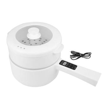 Imagem de Llazsybz Frigideira Elétrica, Panela de Macarrão Multiuso, Frigideira com Vaporizador, Carro Elétrico para Batatas Fritas E Bolinhos, Visor digital de 110W