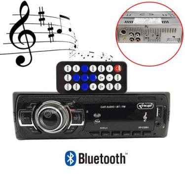 Imagem de Auto Radio Mp3 Bluetooth 4x60w Usb Aux Carro Controle Remoto 12VDC KPC