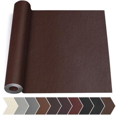 Imagem de Fadoub Fita de reparo de couro, kit de reparo de couro de 43 x 200 cm para móveis, adesivo de reparo autoadesivo, fita adesiva de vinil grande para sofá, sofá, interior de carro, assentos de carro