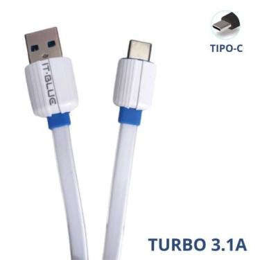 Imagem de Cabo de Dados e Recarga Turbo 3.1A Recarga Mais Rápida Tipo-C - 1,2mt 