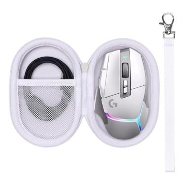 Imagem de Case for G502 Hero / G305 / G502 / G502 X Plus/G PRO X 2 / G PRO X 2 DEX / G703 / G705 / G309 Mouse para jogos com fio de alto desempenho, branco (apenas capa)